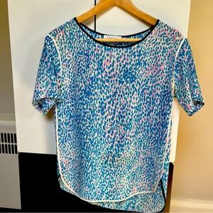 Sandro Silk T Shirt Blouse